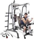 Smith Cage Workout Machine Full Body Strengthtraining Home Gym Equipment System with Leg Developer, Press Bar, PEC Deck, and Squat Rack